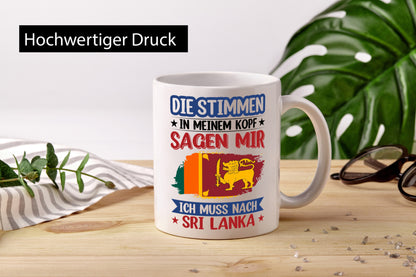 Sri Lanka | Urlaub Stimmen in meinem Kopf Traumland Geschenk Humor Geschenkidee