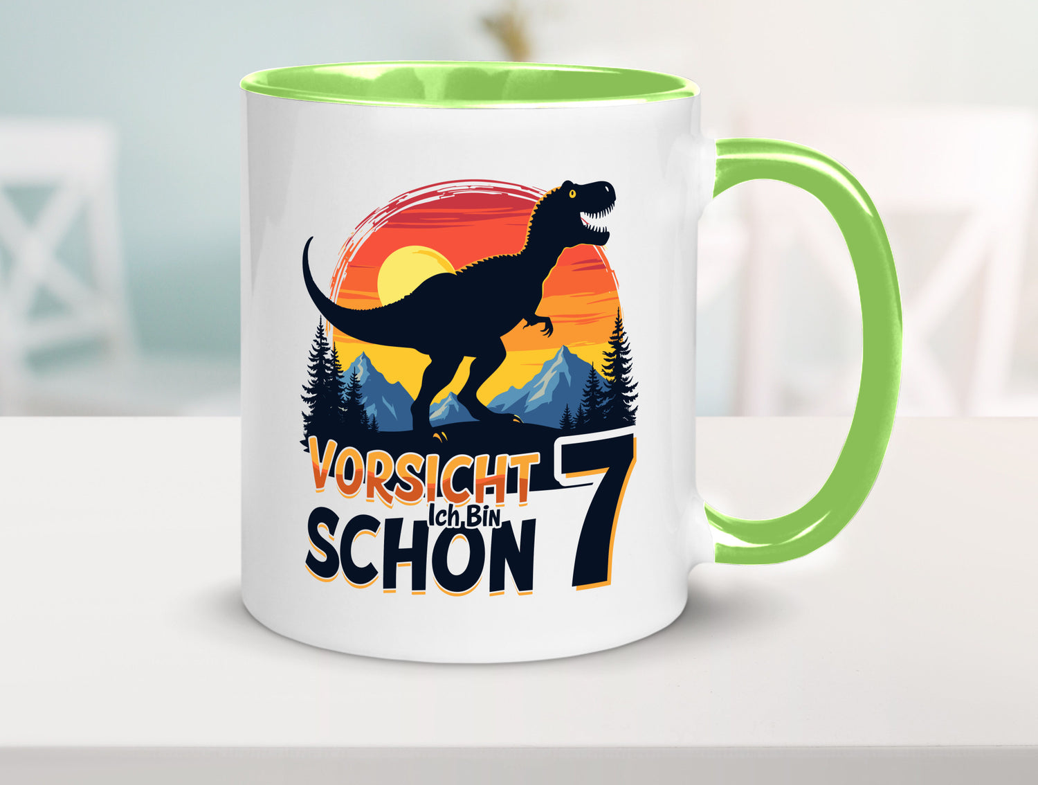 7. Geburtstag | 7 Jahre Dinosaurier v2 Geschenk Geschenkidee lustiger Spruch