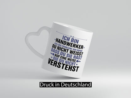 Löse Probleme: Handwerker |Handwerk v2 Geschenkidee Humor Tasse