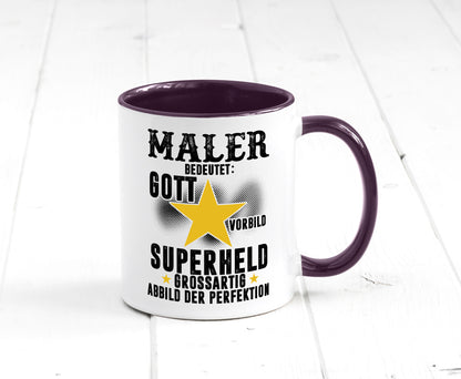 Bedeutung von Maler | Malerei Humor Geschenkidee Tasse