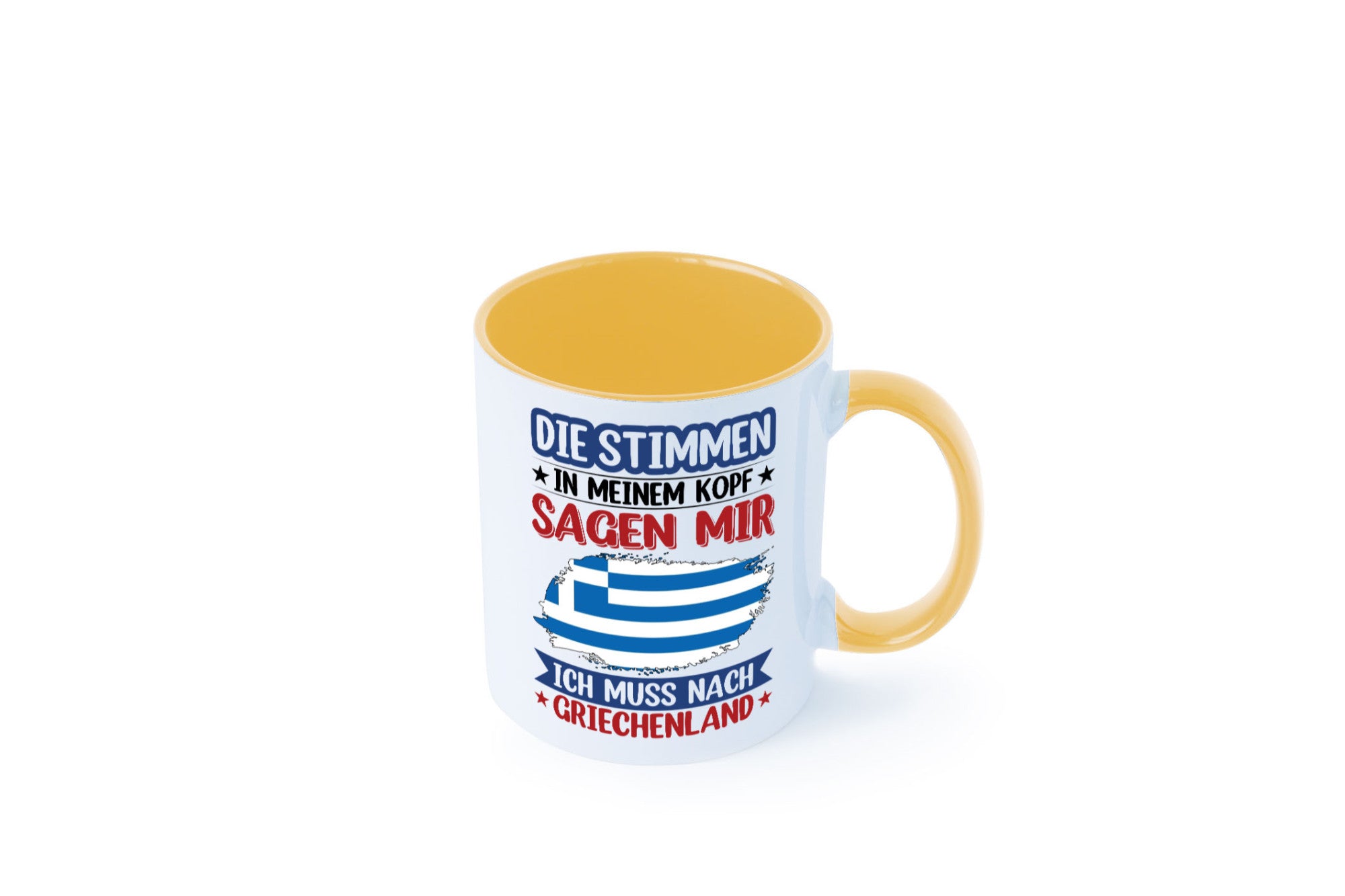 Griechenland | Urlaub Stimmen in meinem Kopf Traumland Humor Geschenkidee Tasse