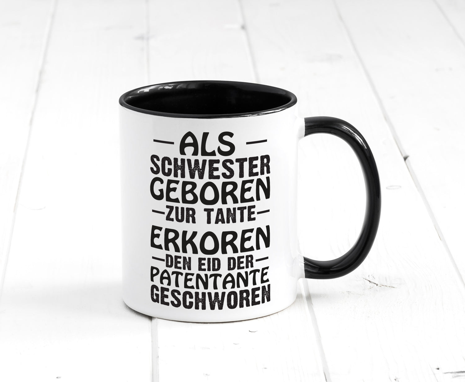 Eid der Patentante | Tante Tasse Schwester Humor lustig Geschenkidee Geschenk