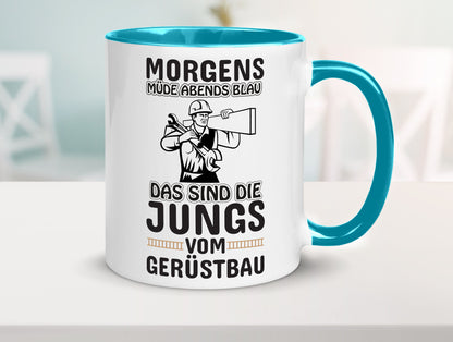 Jungs vom Gerüstbau | Gerüstbauer Tasse Baustelle Geschenk Humor Geschenkidee