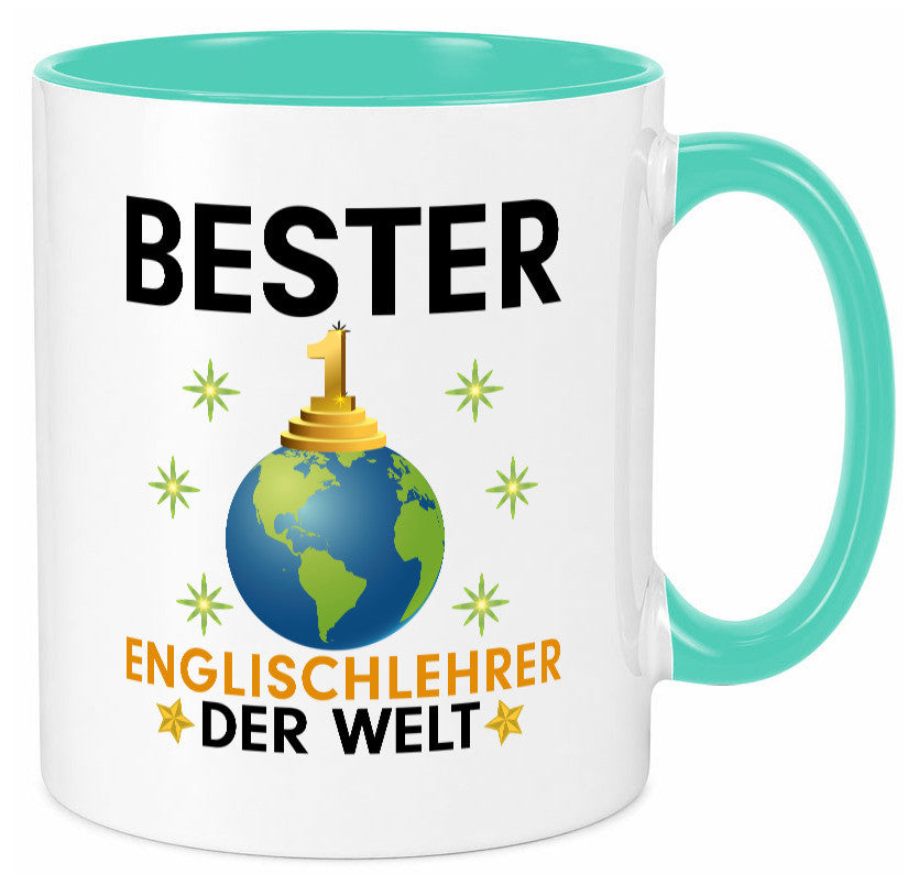 Welt Bester Englischlehrer | Schule Englisch Geschenk Humor Geschenkidee Tasse