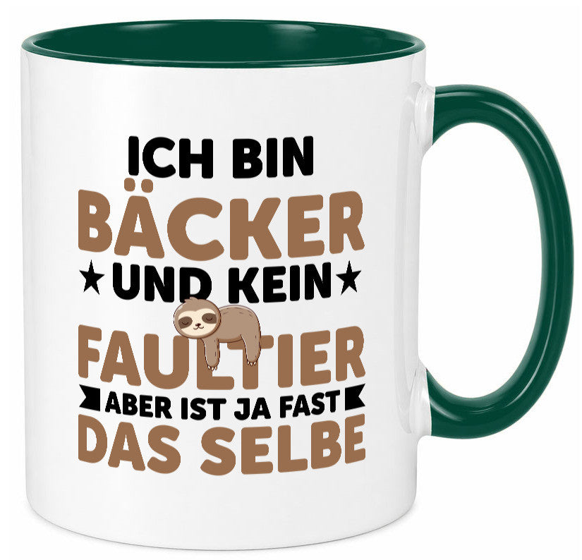 Ich bin kein Faultier: Bäcker | Bäckerei Backen Konditor Humor Tierliebhaber