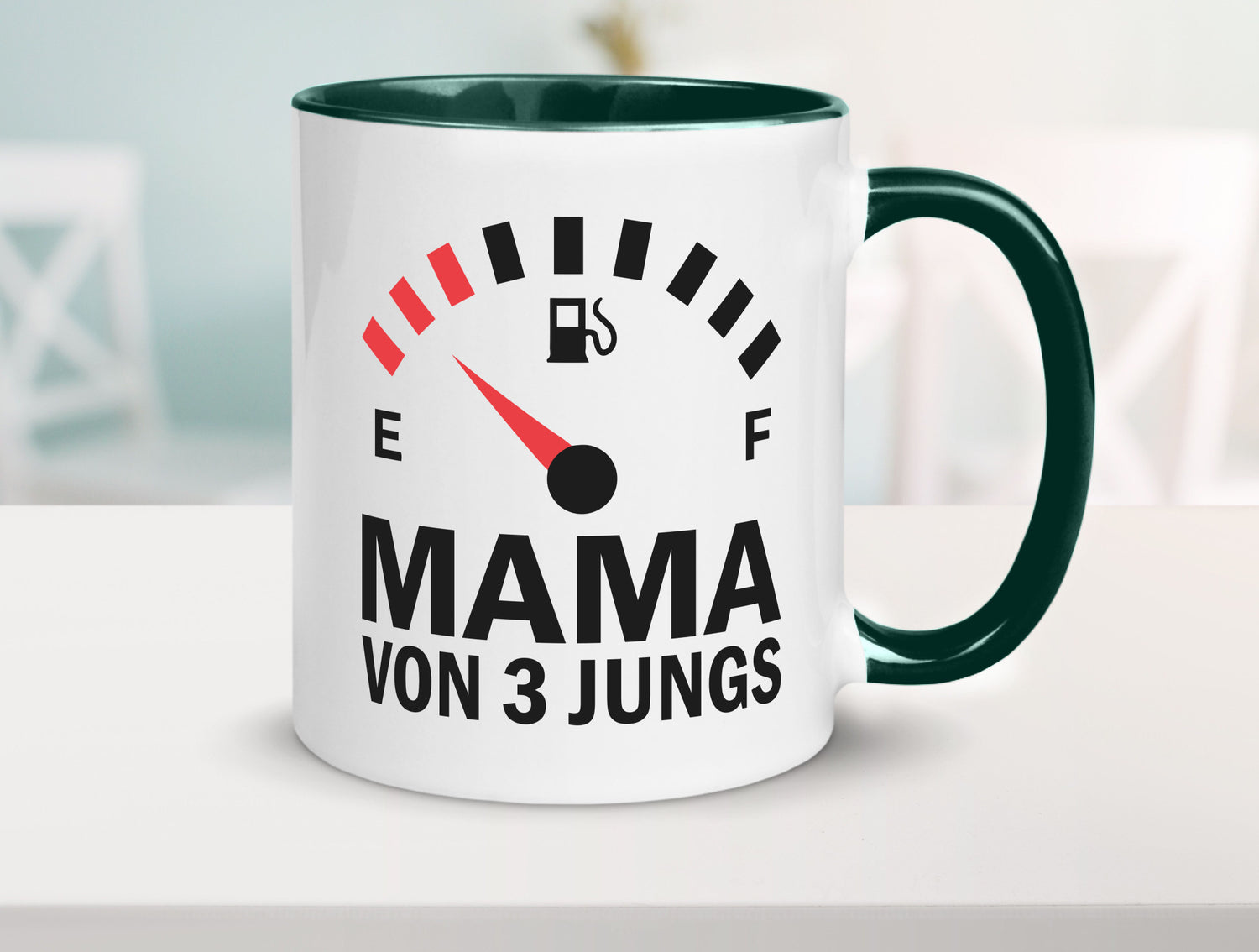 Mama von 3 Jungs | Muttertag Geschwister lustiger Spruch Geschenk Familie