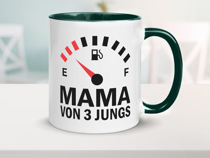 Mama von 3 Jungs | Muttertag Geschwister lustiger Spruch Geschenk Familie