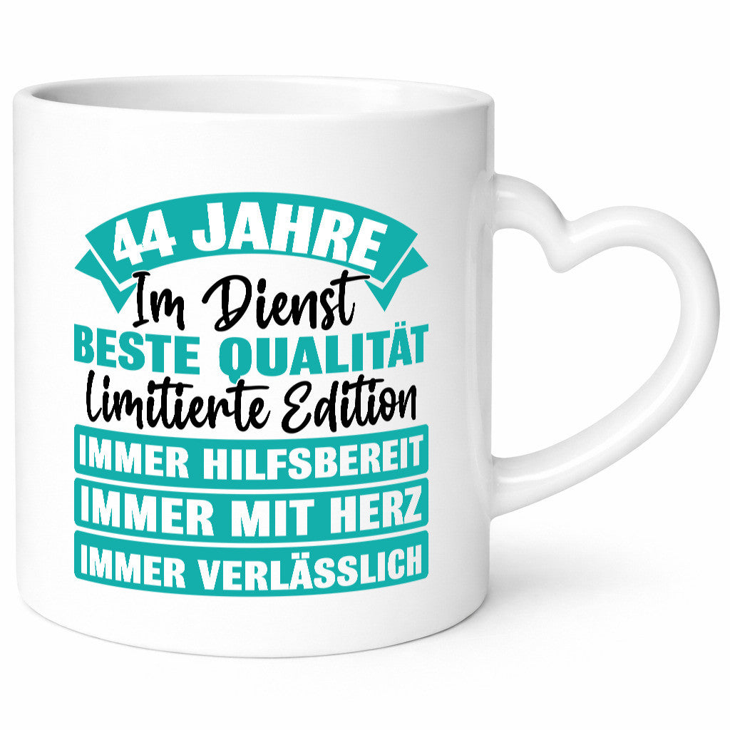 44 Jahre im Dienst | Jubiläum Arbeit lustiger Spruch Geschenk Kollegen Büro