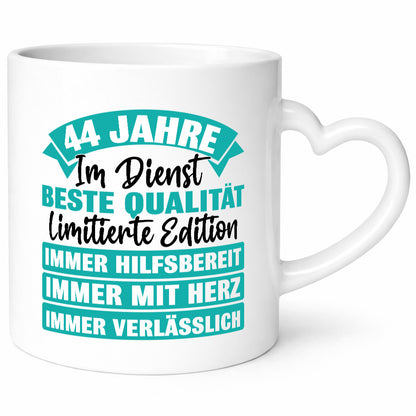 44 Jahre im Dienst | Jubiläum Arbeit lustiger Spruch Geschenk Kollegen Büro