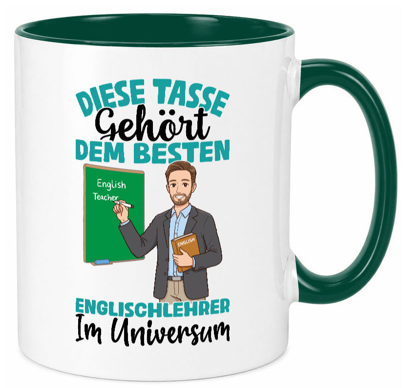 Im Universum: Englischlehrer | Schule Englisch lustiger Spruch Geschenk Humor Tasse