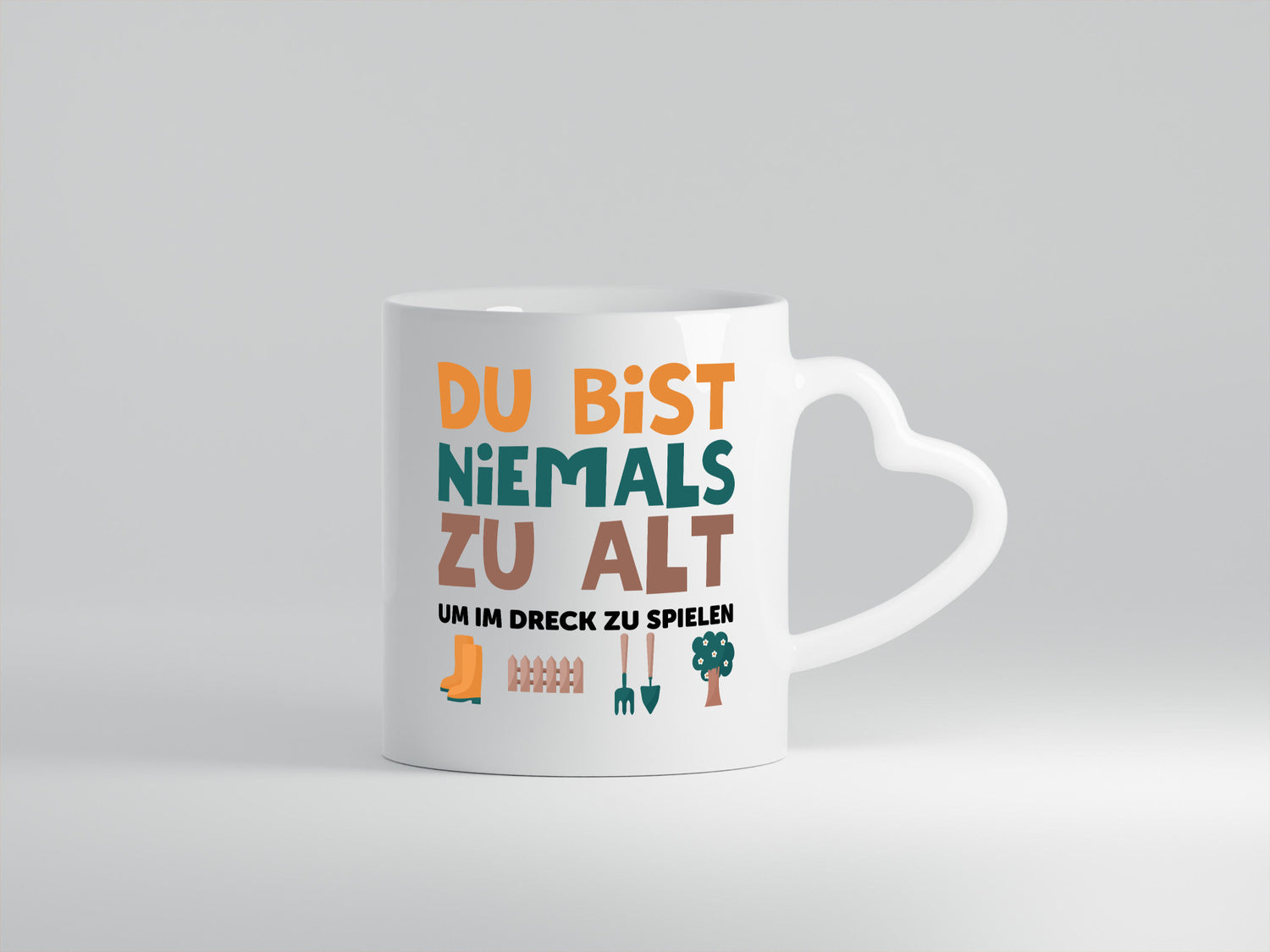 Du bist niemals zu alt | Gärtner Gartenarbeit Dreck lustig Arbeit Kollegen Büro