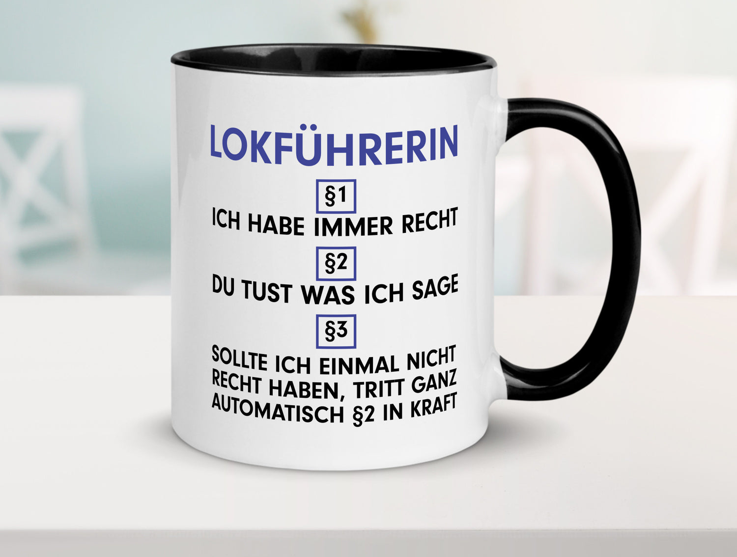 Ich habe immer Recht Lokführerin | Zug Beruf Geschenk Arbeit Kollegen Büro
