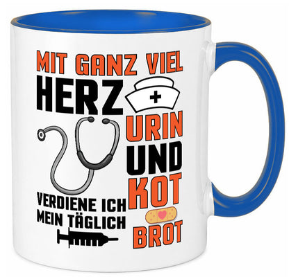 Verdiene mein Täglich Brot | Krankenschwester Krankenhaus lustiger Spruch Tasse
