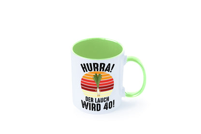 Hurra der lauch wird 40 | 40. Geburtstag Ehrentag Geschenk Geschenkidee