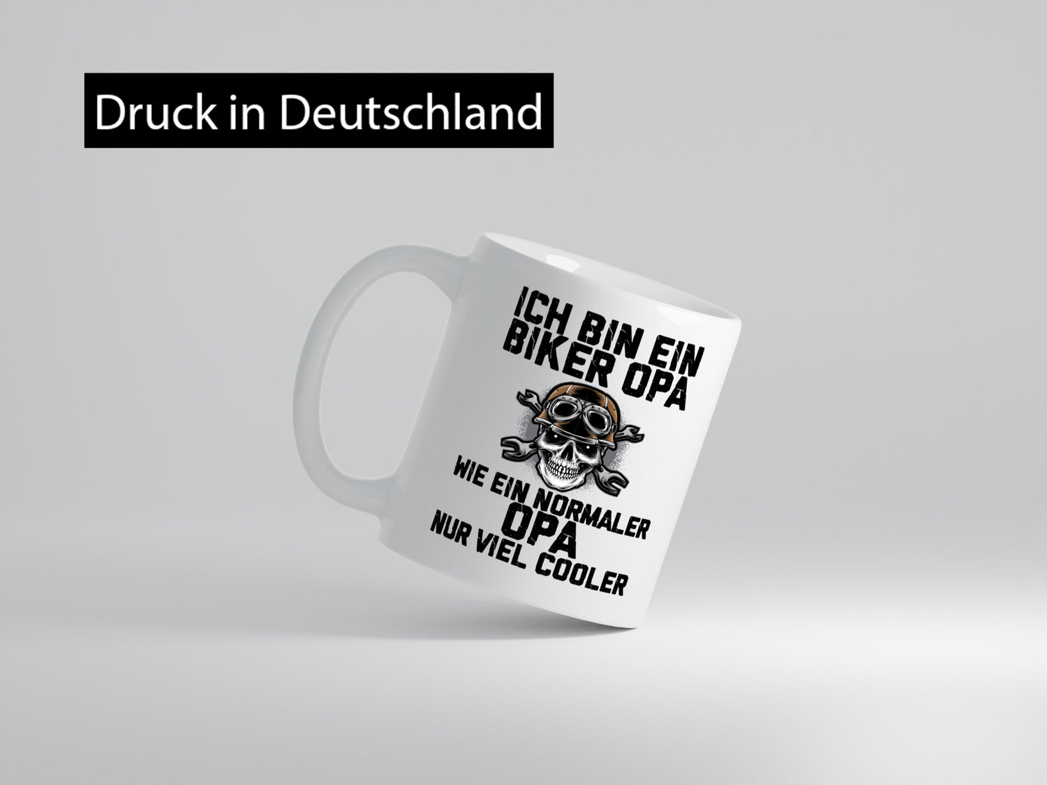 Biker Opa, wie normal, aber cooler | Motorradbrille Geschenk Familie