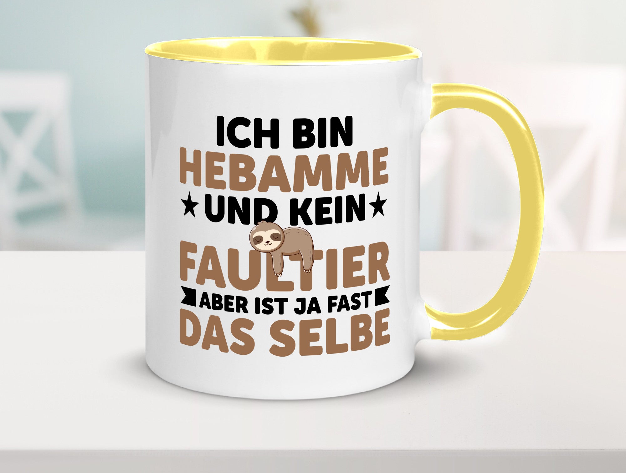 Ich bin kein Faultier: Hebamme | Geburtshilfe v2 lustig Tierliebhaber Humor