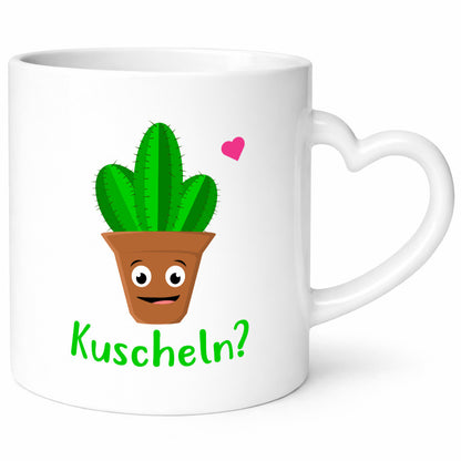 Kuscheln? | lustige Tasse Kaktus Motiv Humor lustig Geschenkidee Geschenk