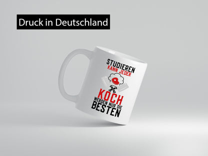 Studieren kann jeder | Koch Küchenchef Messer Spruch Geschenk Arbeit Kollegen