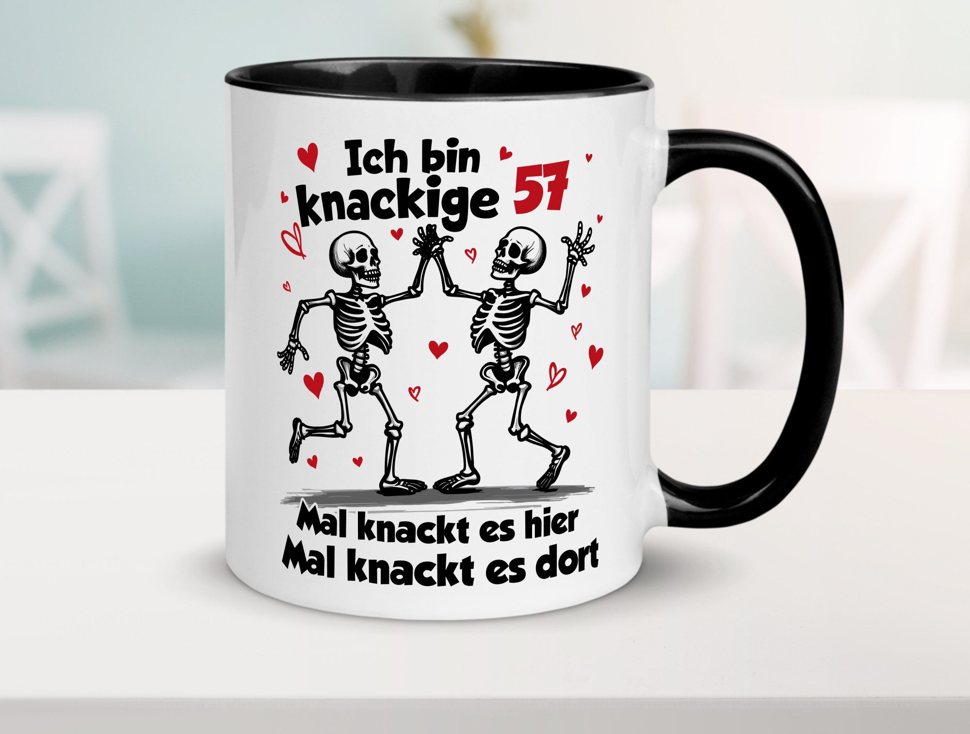 57. Geburtstag | Knackige 57 Ich bin alt lustig Geschenkidee Geschenk Tasse