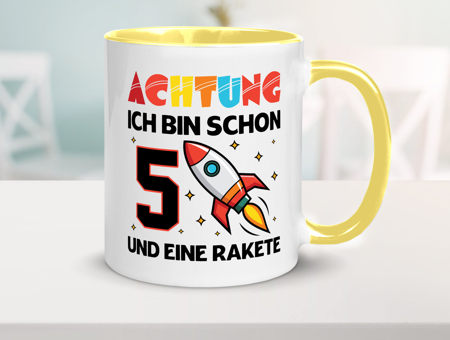 5. Geburtstag | Rakete Weltraum 5 Jahre Galaxy lustig Geschenkidee Geschenk