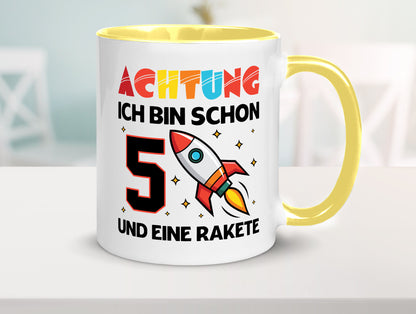 5. Geburtstag | Rakete Weltraum 5 Jahre Galaxy lustig Geschenkidee Geschenk