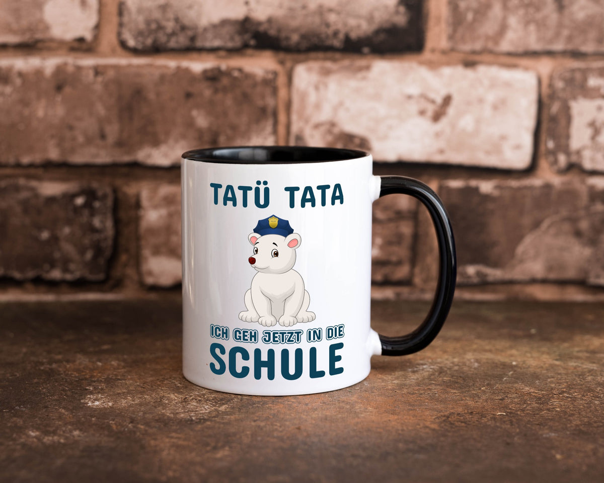 Polizei Eisbär | Tatü Tata Einschulung Tasse Schule lustig Humor Geschenkidee