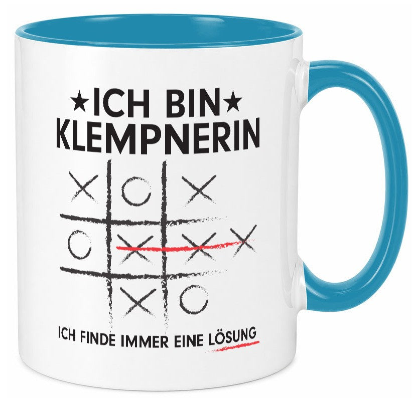 Löse Probleme: Klempnerin | Klempnerinnen Geschenkidee Humor Tasse