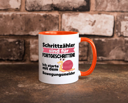 Schrittzähler Fortgeschrittene, Bewegungsmelder | Schnecke Geschenk Humor