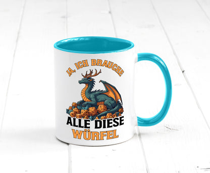 Ja ich brauche alle diese Würfel | Drache Rollenspiel v2 Geschenk Humor