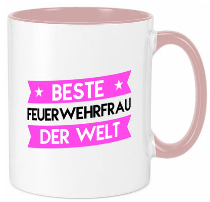 Bester Feuerwehrfrau | Feuerwehr lustig Humor Geschenkidee Geschenk Tasse