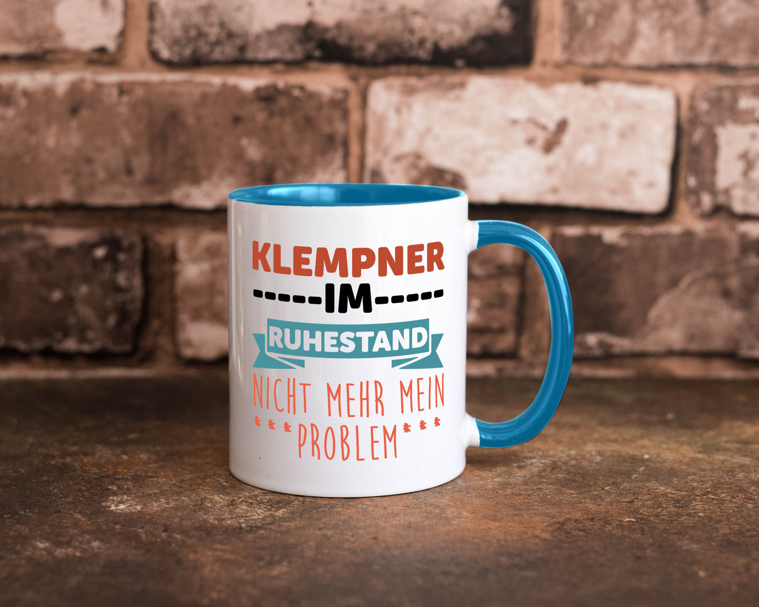 Klempner im ruhestand nicht mehr mein Problem Geschenkidee Jubiläum Humor Tasse