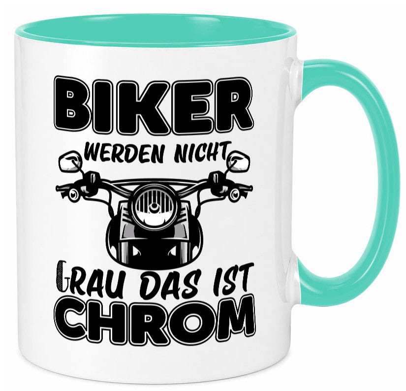 Biker werden nicht grau | Motorrradfahrer Tasse Humor Geschenkidee