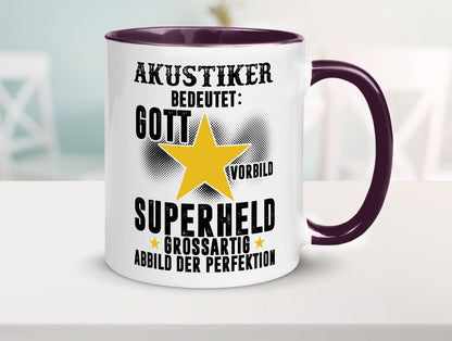 Bedeutung von Akustiker | Akustik Hörgeräteakustik lustig Humor Geschenkidee