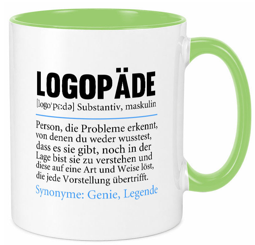 Logopäde | Spruch lustig Sprachtherapie Beruf lustiger Geschenk Arbeit Kollegen