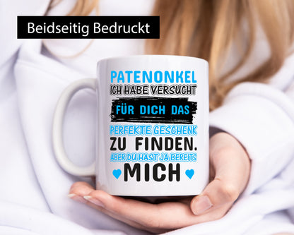 Patenonkel Tasse | lustiger Spruch Pate Onkel Geschenkidee Humor