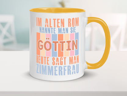Heute sagt man: Zimmerfrau| Holzbau | Handwerkerin lustiger Spruch Geschenk