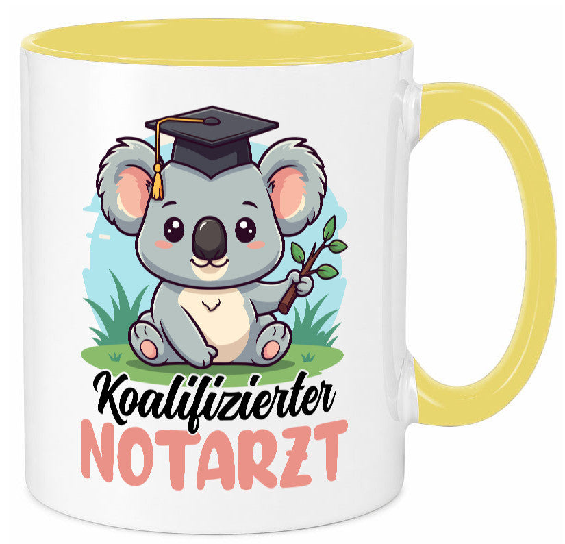 Koalifizierter Notarzt | Arzt Geschenk Humor Geschenkidee lustiger Spruch Tasse
