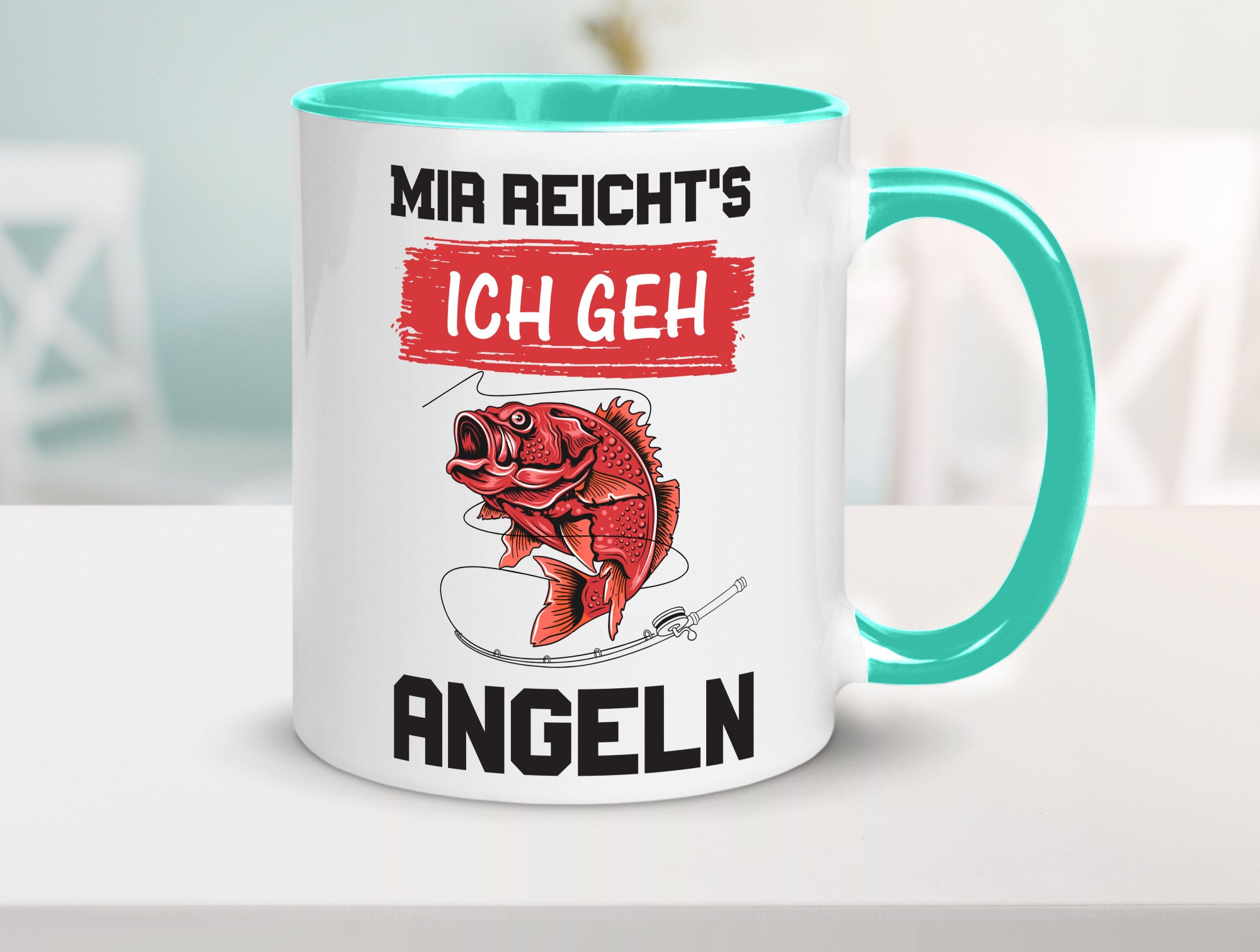 Ich geh angeln | Angler Tasse Fisch Fischer Humor lustig Geschenkidee Geschenk