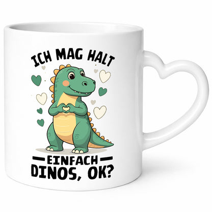 Ich mag halt einfach dinos ok | Dinosaurier Dino Geschenkidee Humor Tasse
