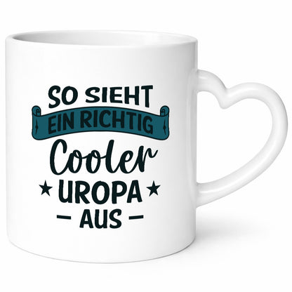 Cooler Uropa | Urkunde Sterne lustiger Spruch Geschenk Familie Geschenkidee