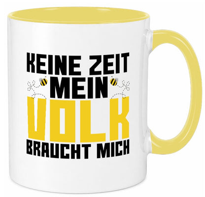 Mein Volk braucht mich | Bienenvolk Imker Honigmacher lustig Humor Geschenkidee Tasse