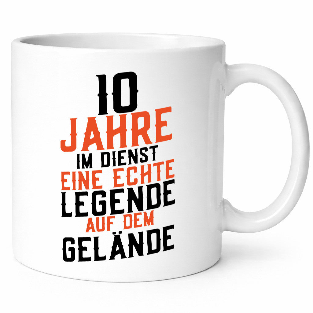 10 Jahre im Dienst | Legende Jubiläum Kollege Arbeit Geschenk Kollegen Büro