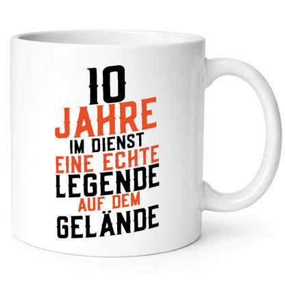 10 Jahre im Dienst | Legende Jubiläum Kollege Arbeit Geschenk Kollegen Büro