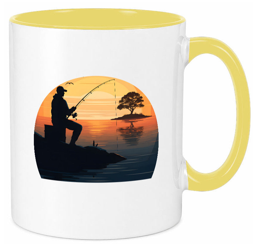 Angler | Sonnenuntergang Fischer Fische Angeln v2 Geschenk Humor Geschenkidee