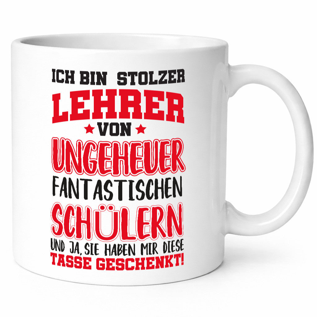 Stolzer Lehrer | Beruf Tasse Schüler Humor Schule lustig Arbeit Kollegen Büro