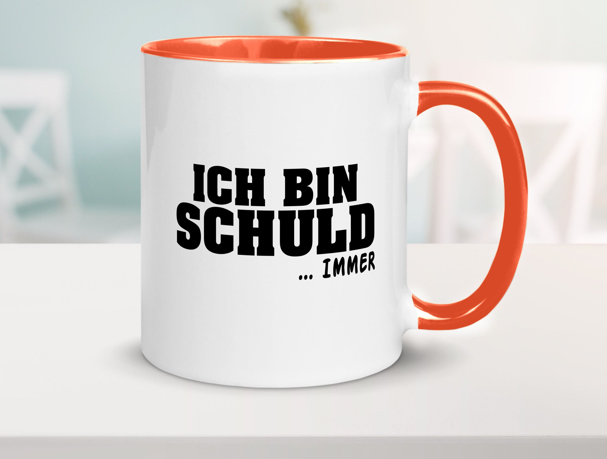 Ich bin Schuld | Schwarze Schaff lustig Humor Geschenkidee Geschenk Tasse