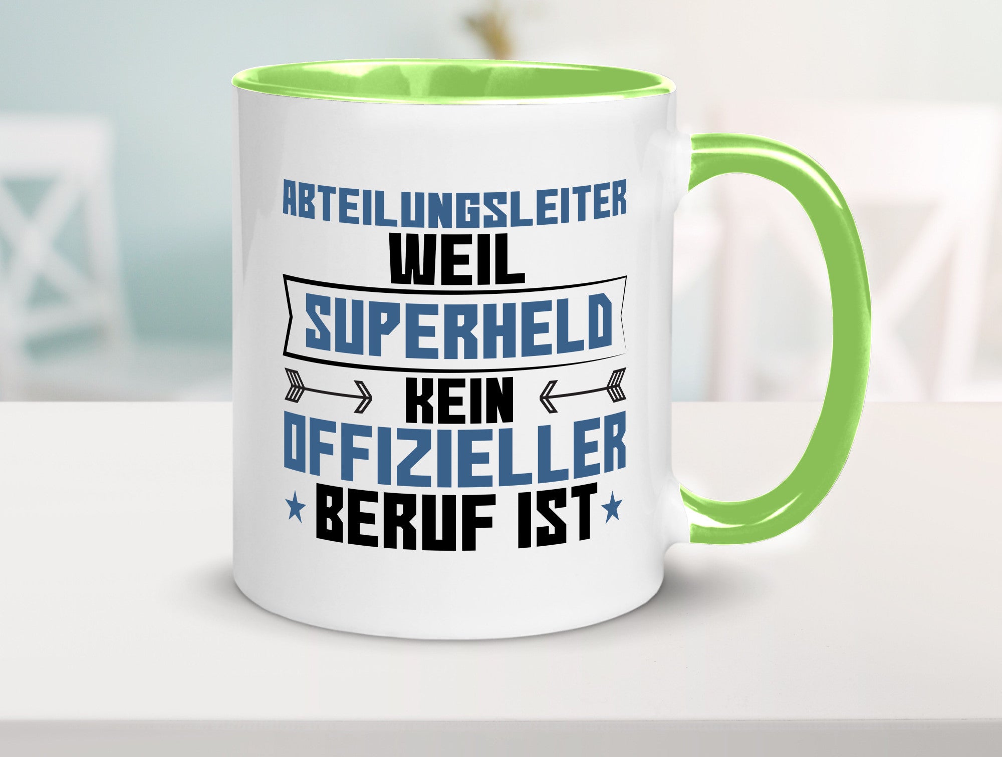 Superheld Abteilungsleiter| Führungskraft Geschenkidee Humor Tasse