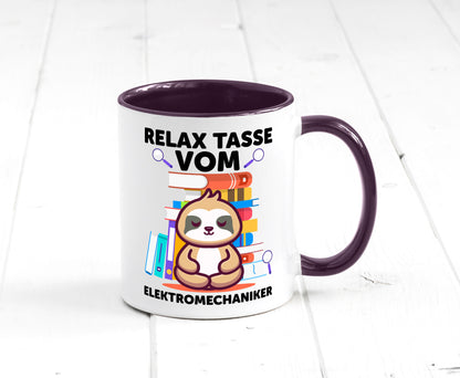 Relax Tasse: Elektromechaniker | Mechaniker Geschenk Humor Geschenkidee