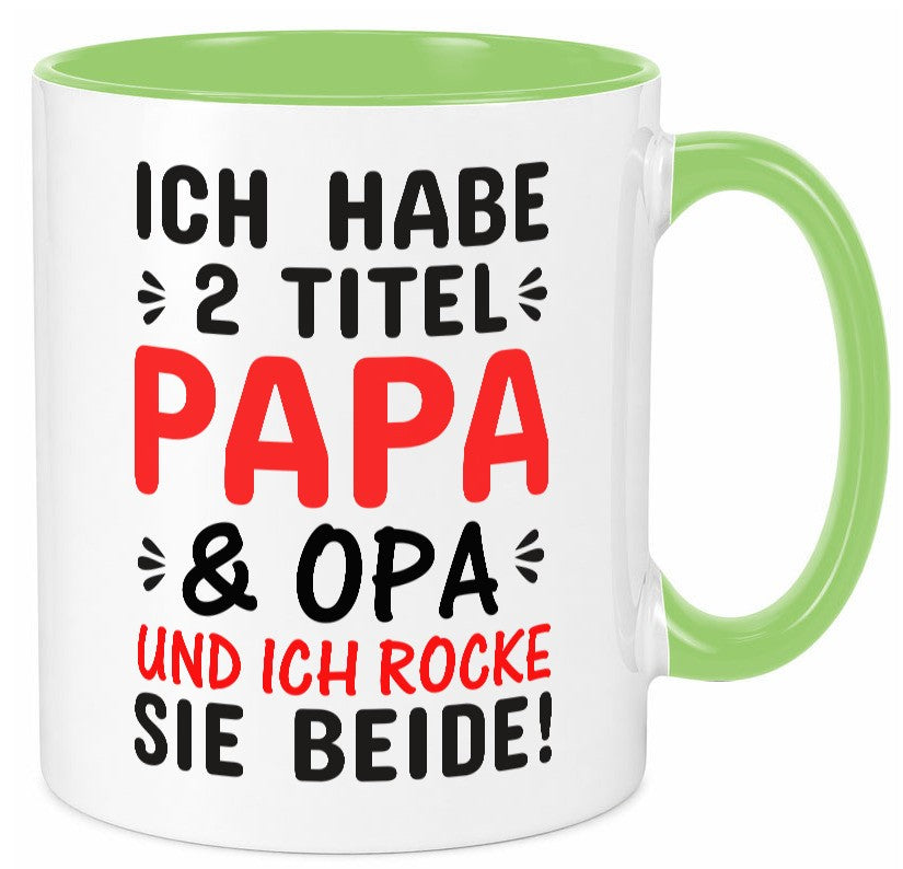 Papa und Opa | Männer Tasse Rocker Humor Geschenkidee Familie