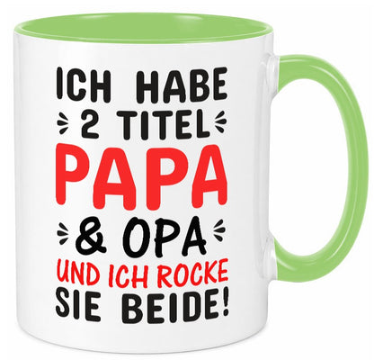 Papa und Opa | Männer Tasse Rocker Humor Geschenkidee Familie